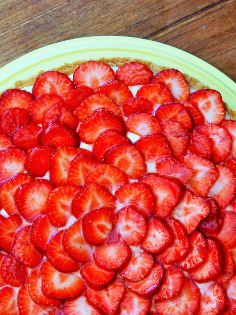 Croute aux fraises