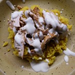 Riz épicé, poulet citronné, plat léger